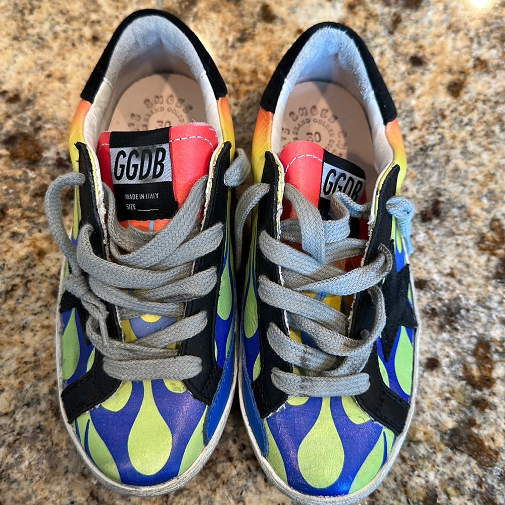 Brand new Golden Goose Venice Beach flame sneakers